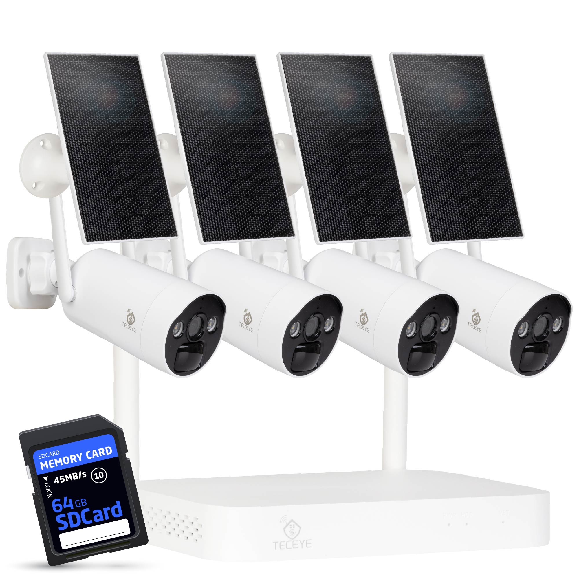 Teceye Wifi Camera Vast met Zonnepaneel