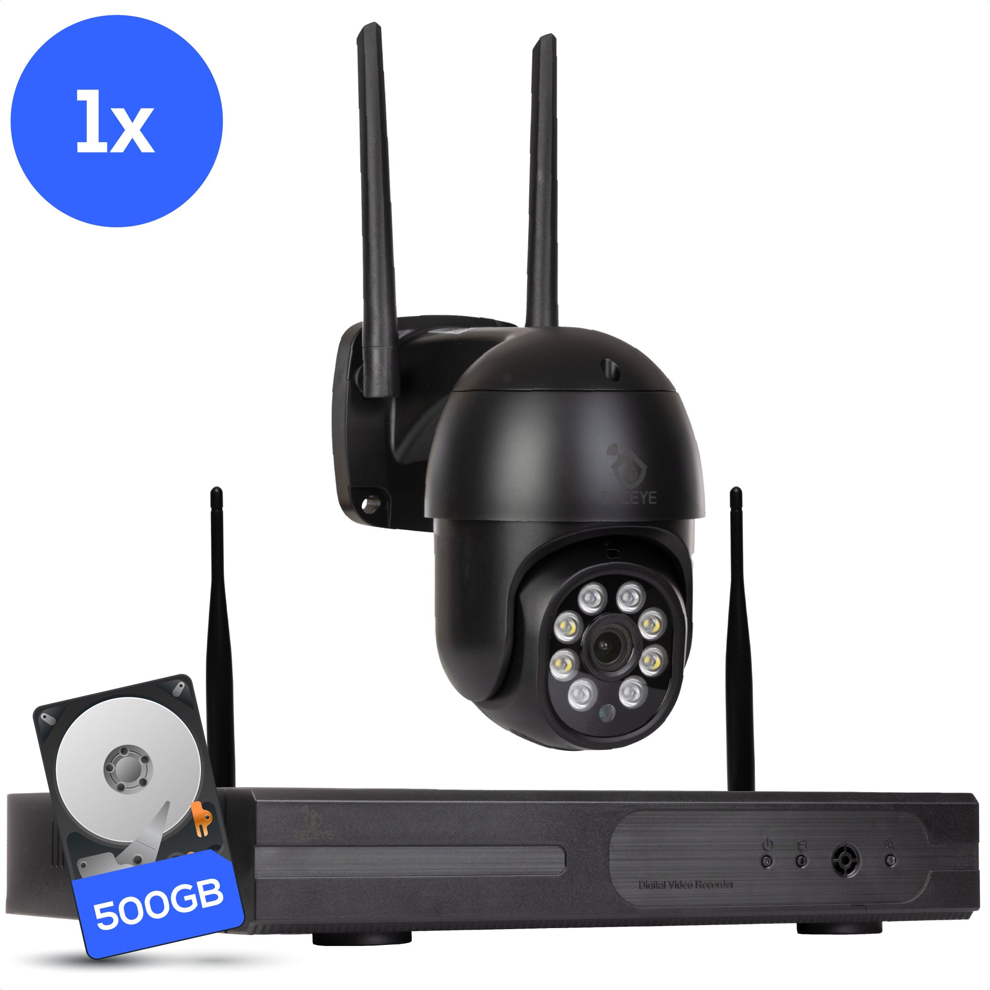 Teceye Wifi Camera Systeem PTZ