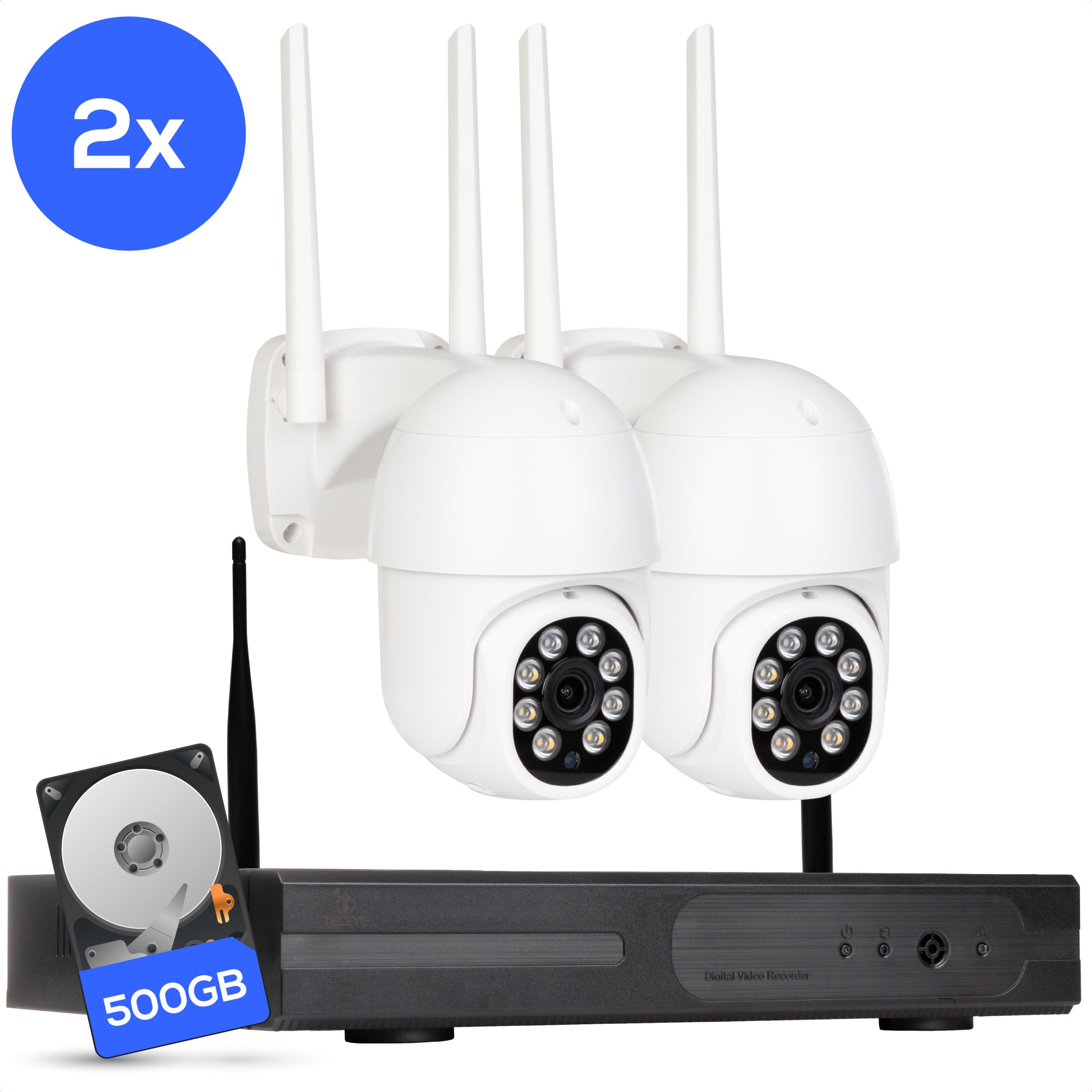 Teceye Wifi Camera Systeem PTZ