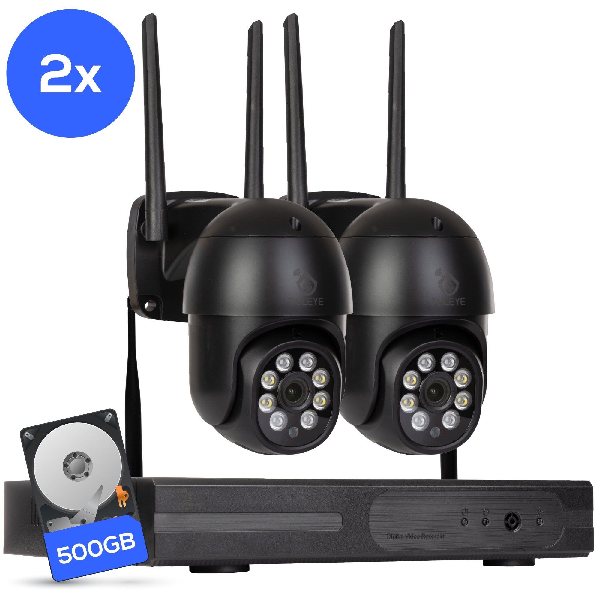 Teceye Wifi Camera Systeem PTZ