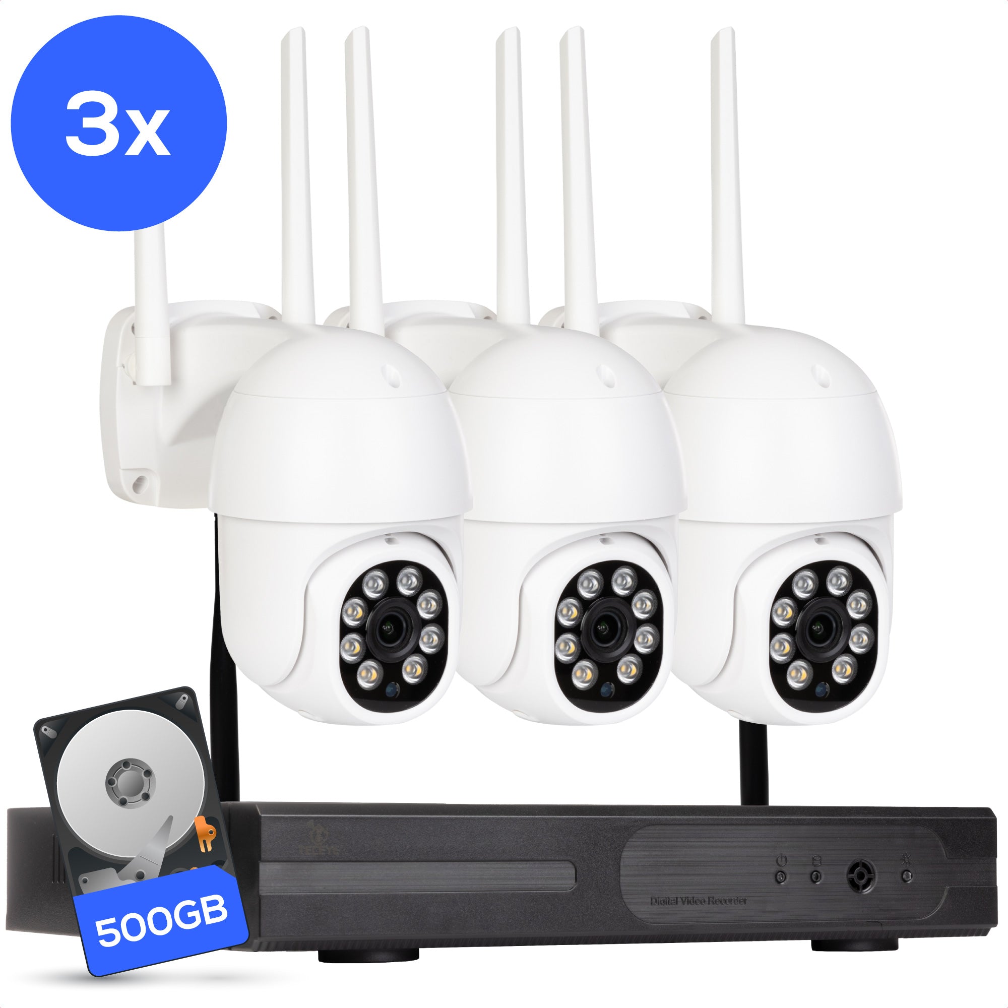 Teceye Wifi Camera Systeem PTZ