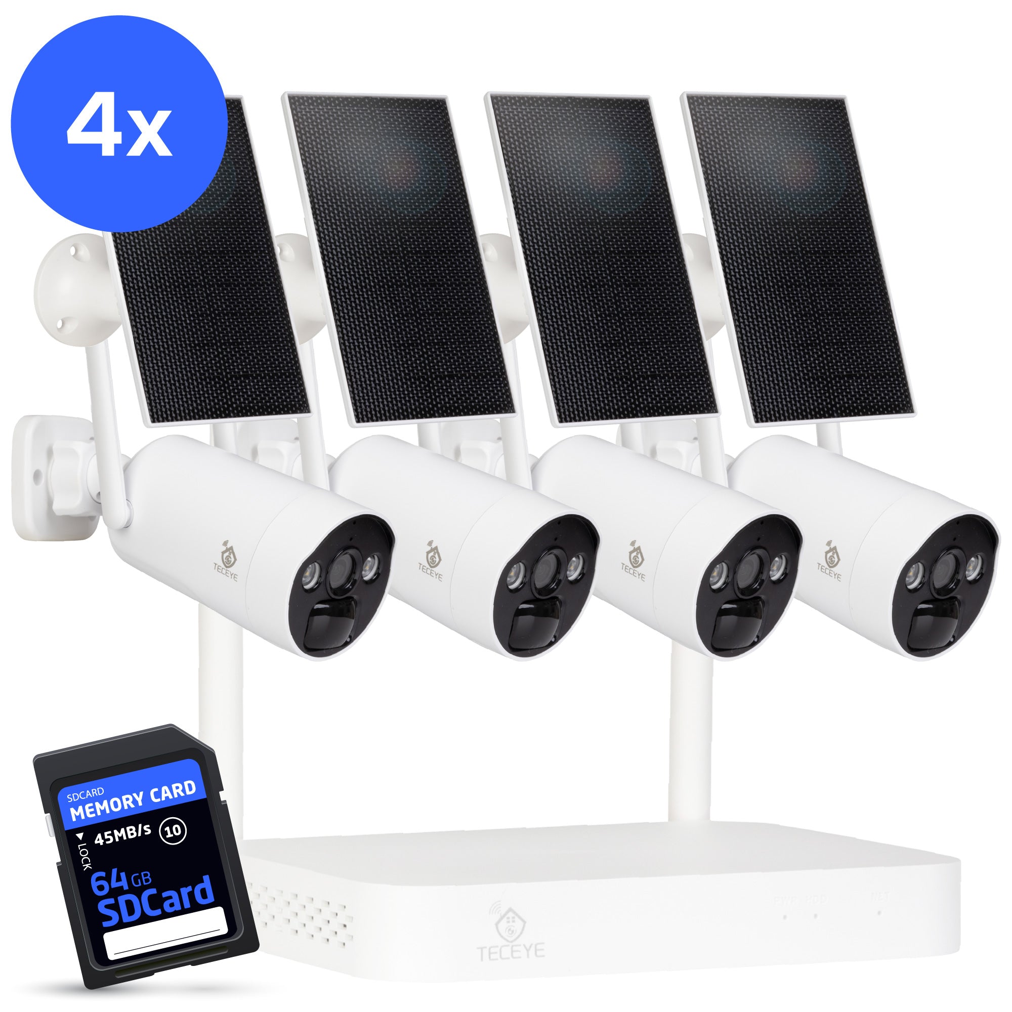 Teceye Wifi Camera Vast met Zonnepaneel