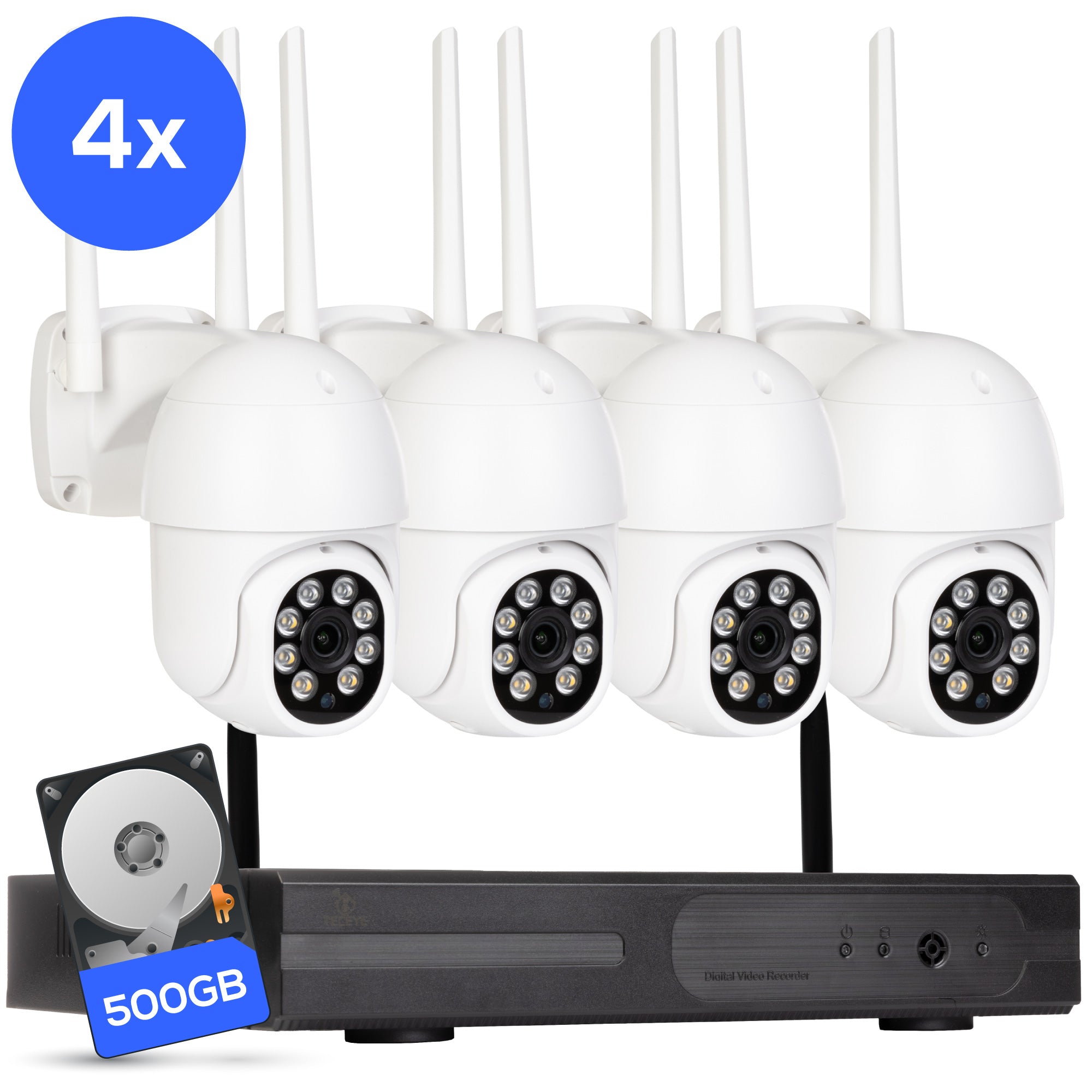 Teceye Wifi Camera Systeem PTZ