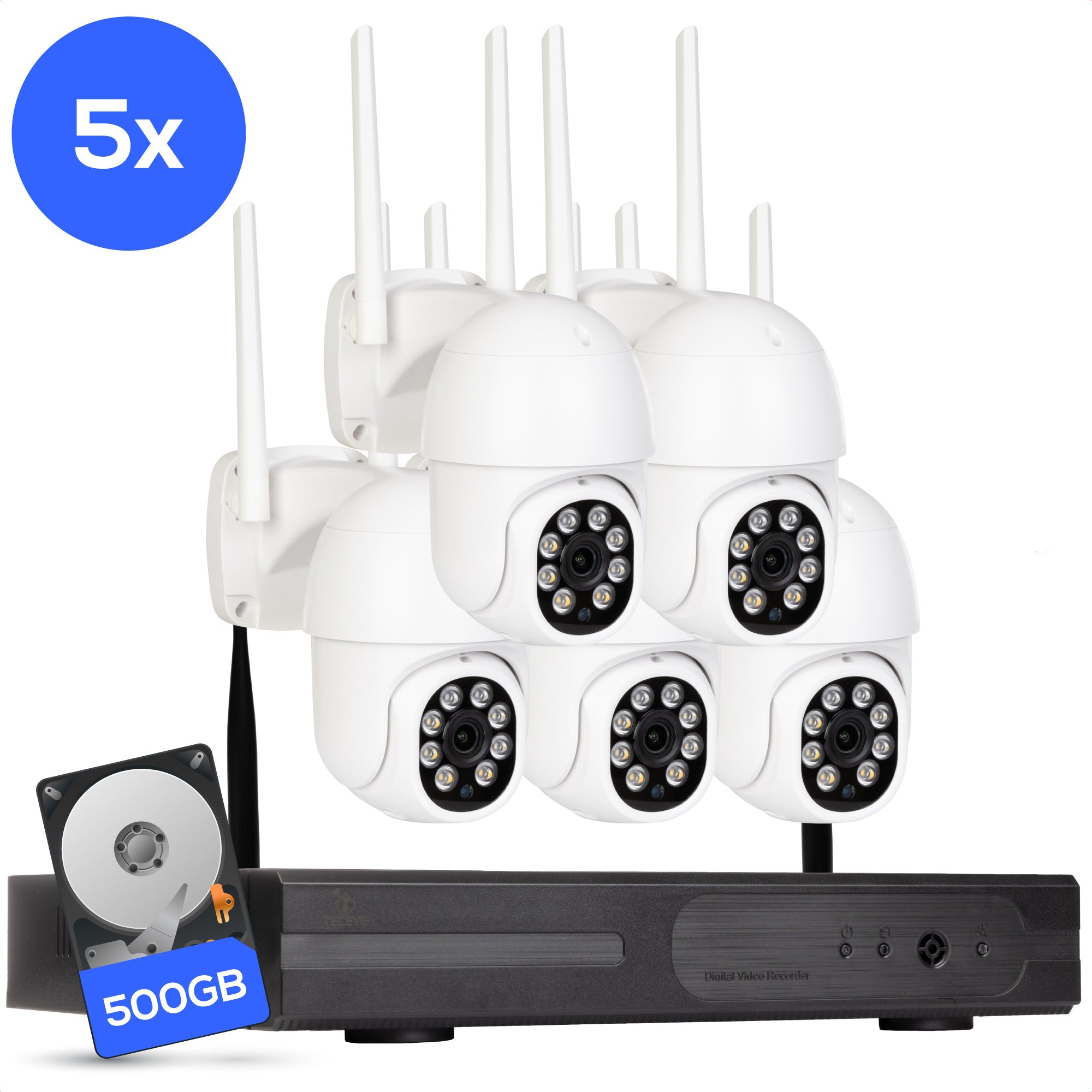 Teceye Wifi Camera Systeem PTZ