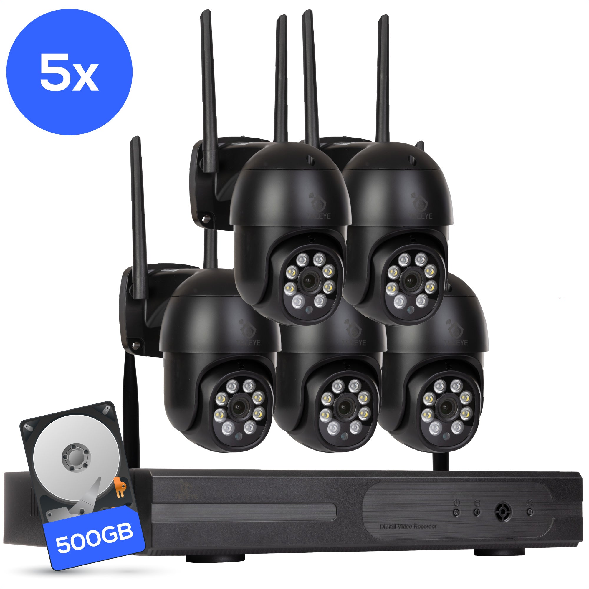 Teceye Wifi Camera Systeem PTZ