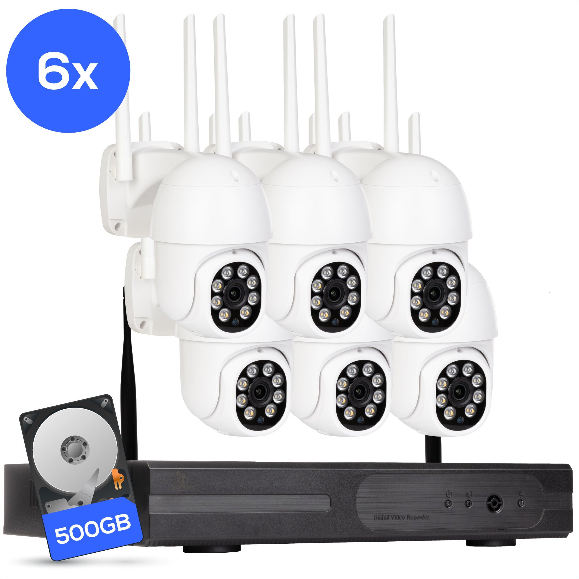 Teceye Wifi Camera Systeem PTZ