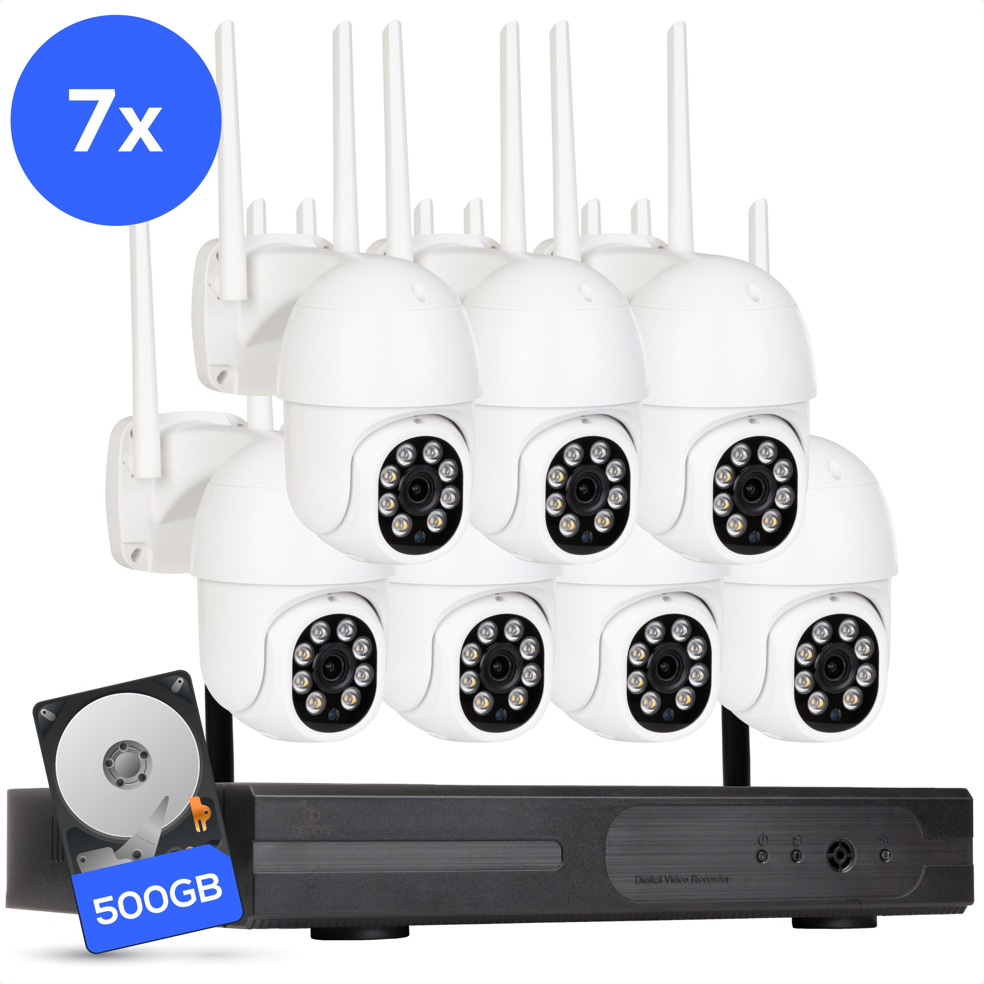 Teceye Wifi Camera Systeem PTZ
