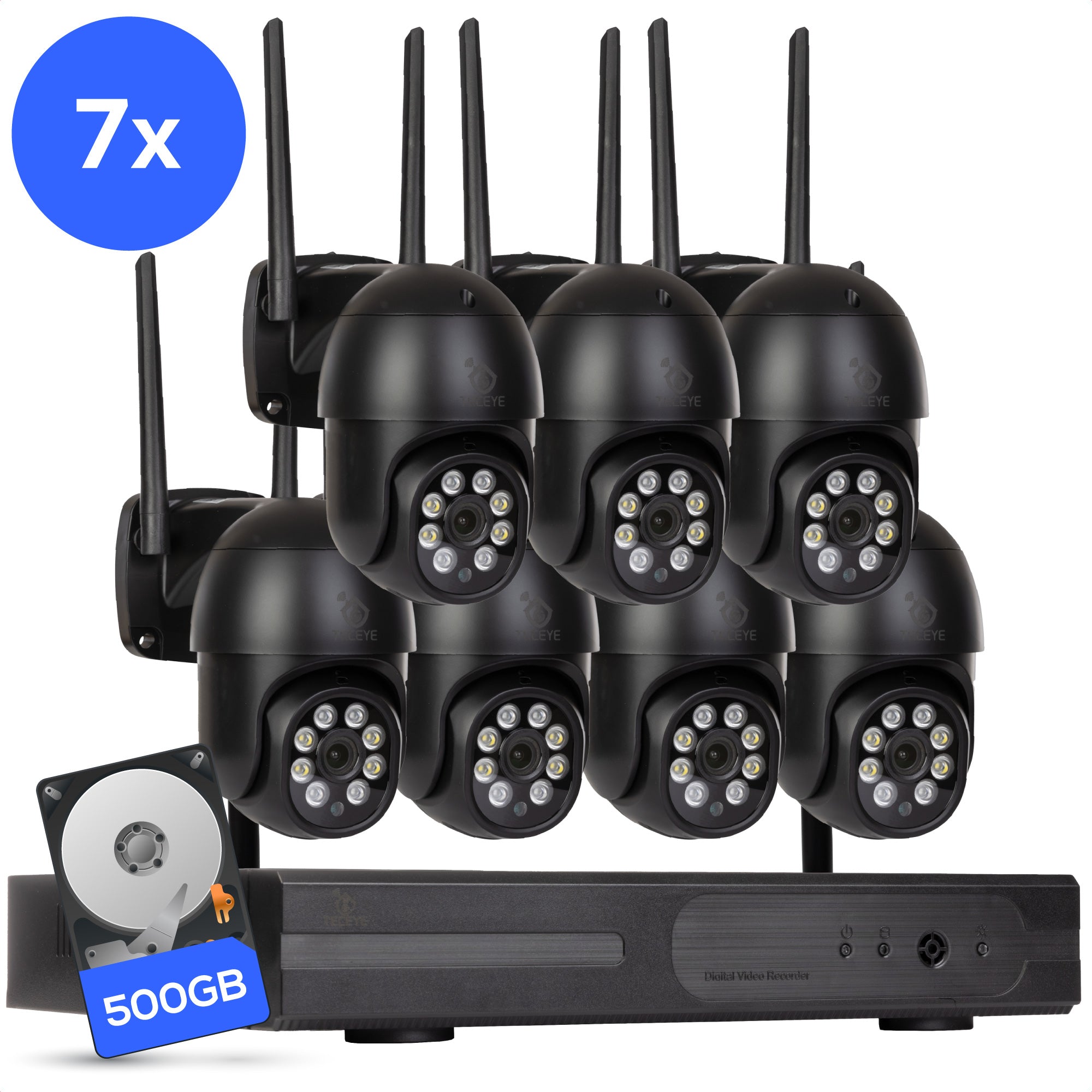 Teceye Wifi Camera Systeem PTZ