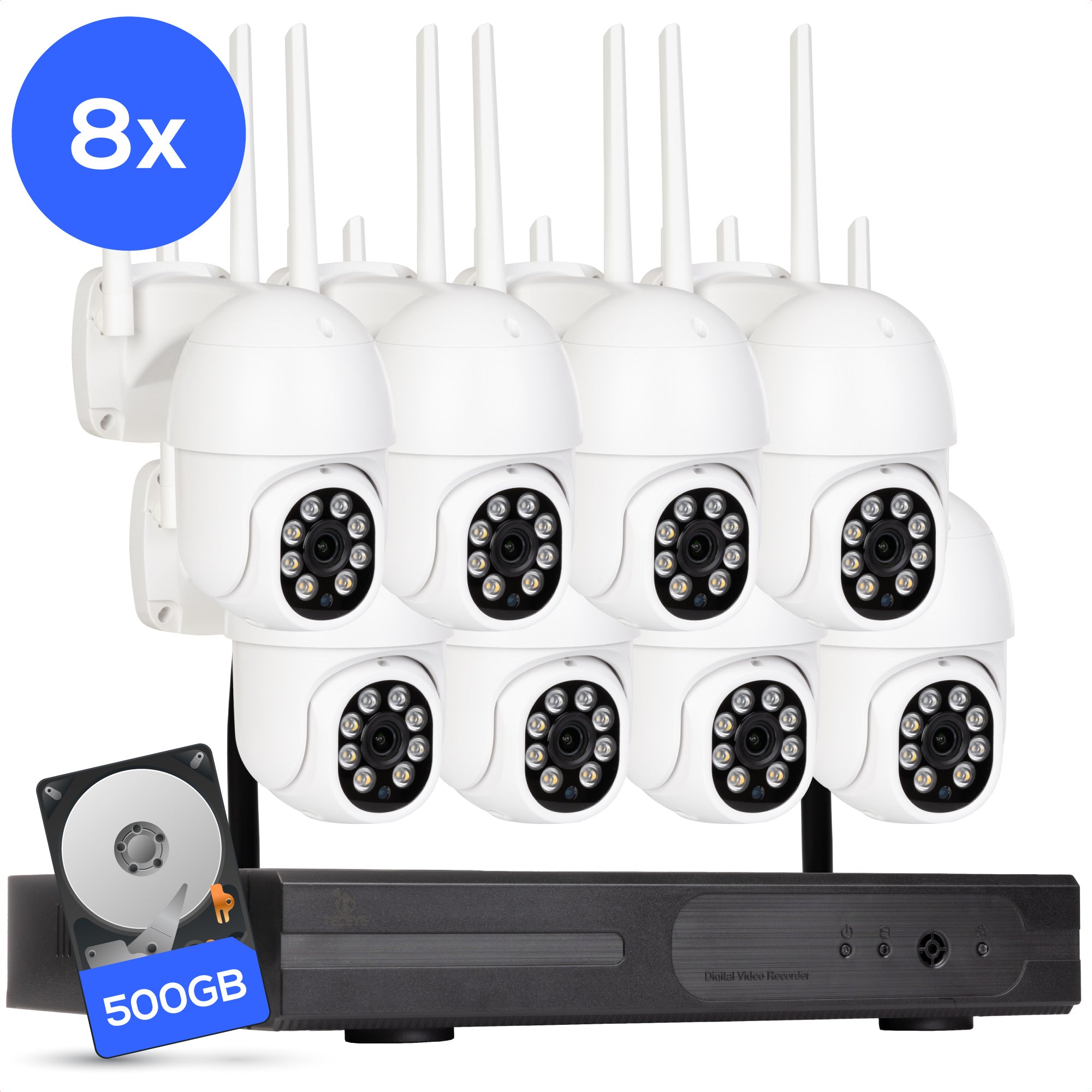 Teceye Wifi Camera Systeem PTZ