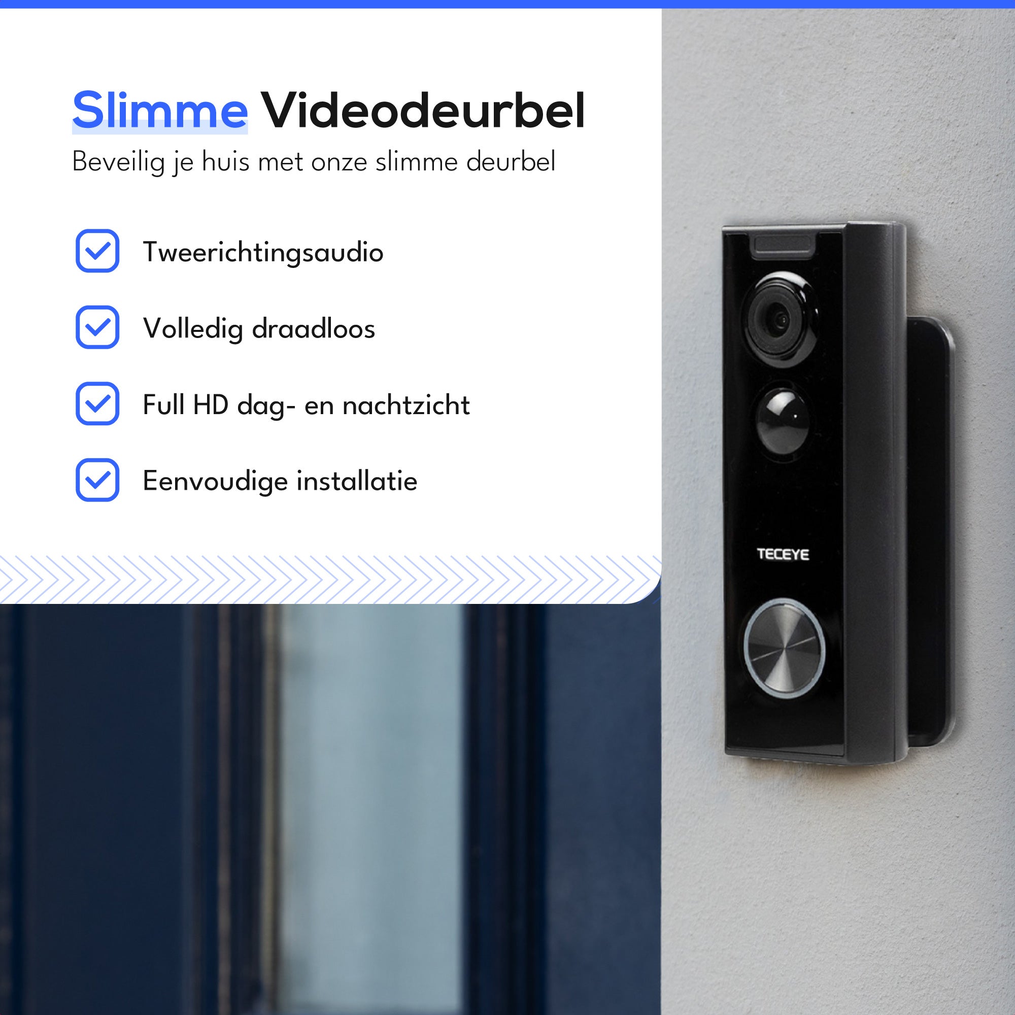 Teceye Smart Wifi Deurbel