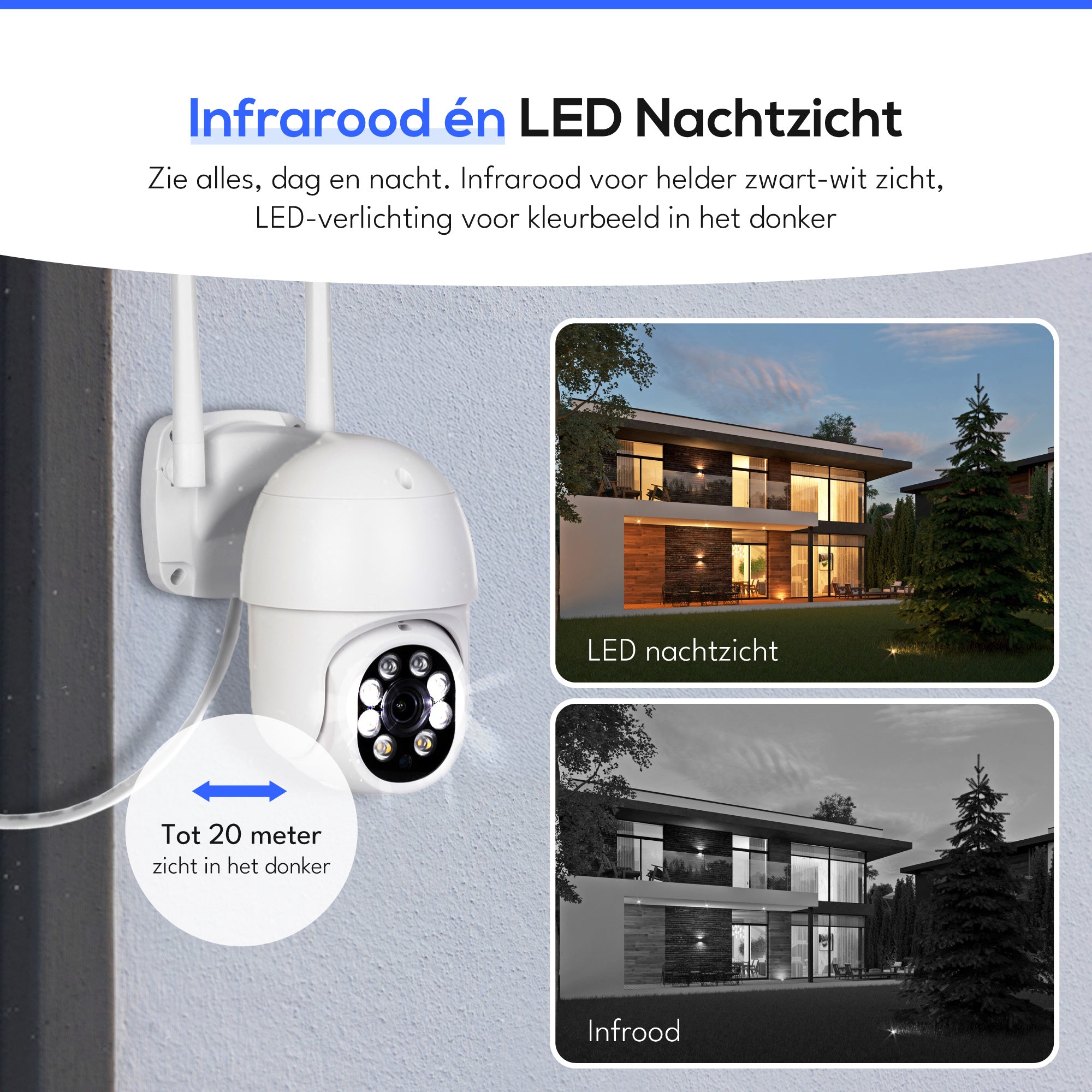 Teceye Wifi Camera Systeem PTZ