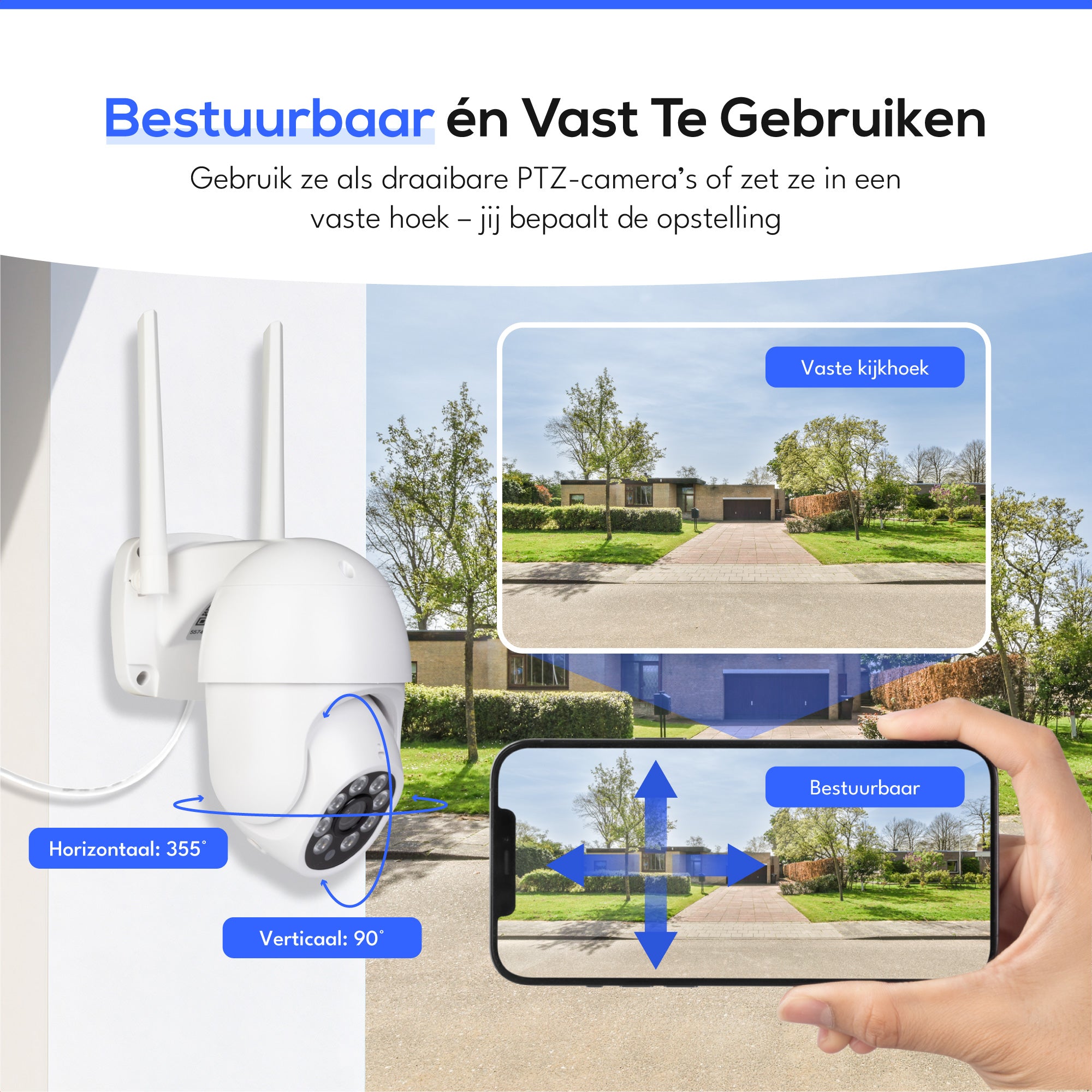 Teceye Wifi Camera Systeem PTZ