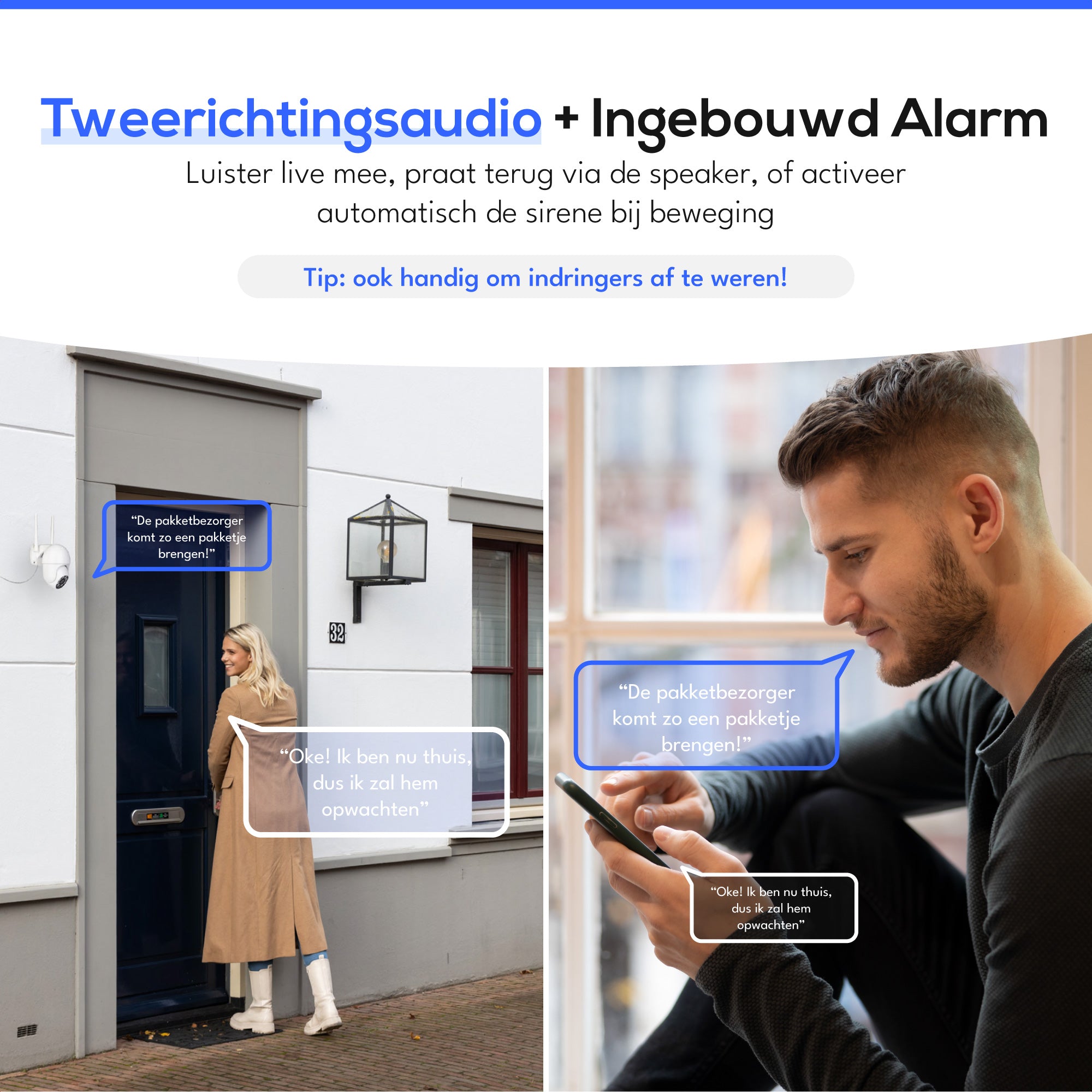 Teceye Wifi Camera Systeem PTZ