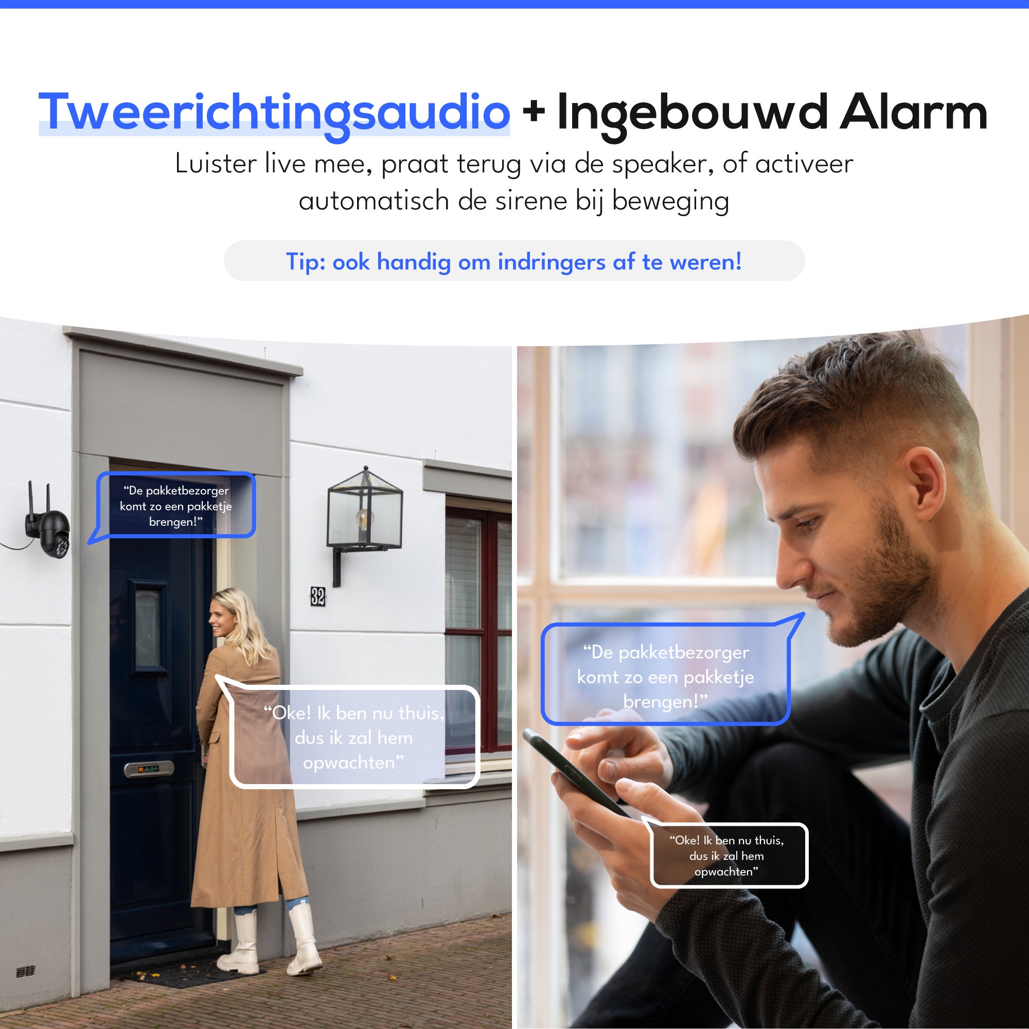 Teceye Wifi Camera Systeem PTZ