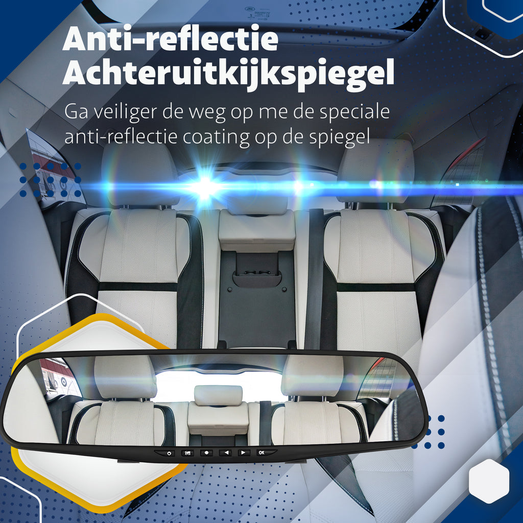 Dashboard Camera - Parkeermodus - - Touchscreen- Nachtzicht - Voor & Achter + 32GB