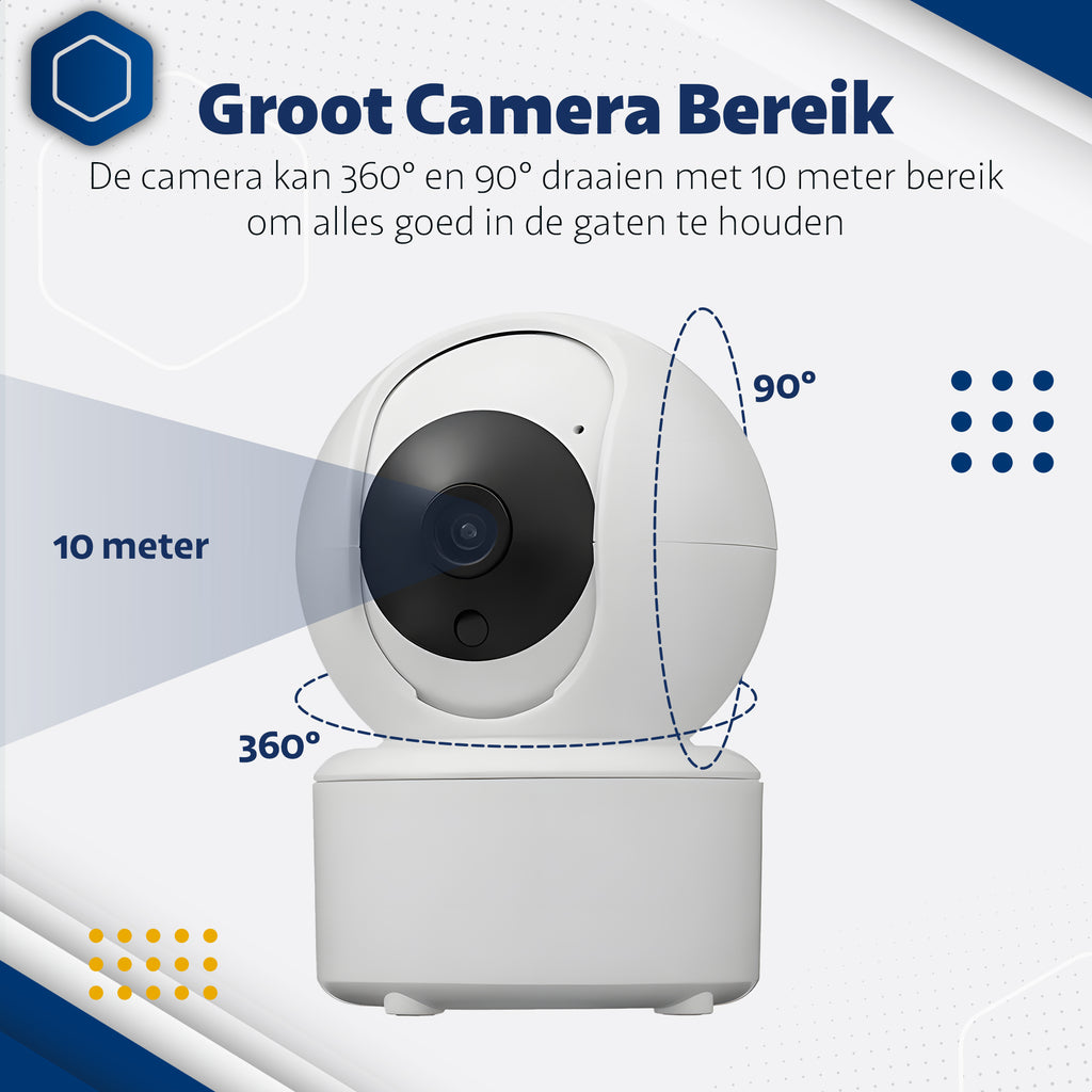 Wifi Ip Camera – Binnen Camera Met Nachtzicht – Home Security  – HD Kwaliteit