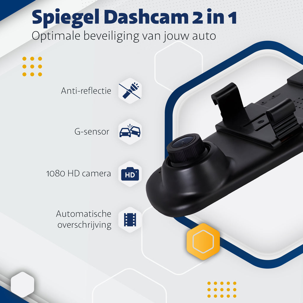 Dashboard Camera - Parkeermodus - - Touchscreen- Nachtzicht - Voor & Achter + 32GB
