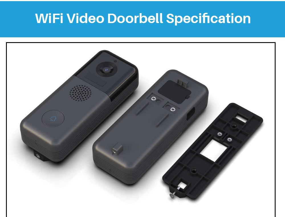 Wifi Video Deurbel Met Camera – Wifi Deurbel – Op Stroom & Accu