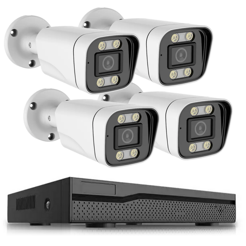 Teceye Binnen & Buiten camera systeem POE - 5MP Full HD - Wit
